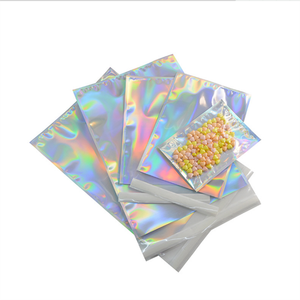 Tùy chỉnh r đứng lên cầu vồng bao bì túi Holographic resealable Mylar nhựa <span class=keywords><strong>Hologram</strong></span> <span class=keywords><strong>Hologram</strong></span> Zip khóa túi - Product Image 4