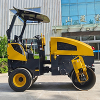 Offre Spéciale : Compacteur Routier Vibratoire Hydraulique 3 et 4 Tonnes avec Moteur Kubota, Double Tambour, Roues Avant en Acier et Arrière en Caoutchouc