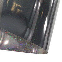 Vente en gros de film transparent holographique en PVC couleur douce laser à points fins pour la décoration artisanale, jouets, sacs et protection des mains