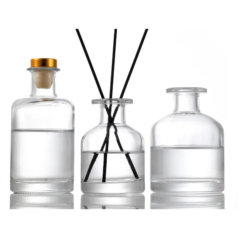 Reed Diffuser Container Essential Oil Flameless Aromatherapy Home Fragrance Bottle Set Home Perfume Reed Diffuser Bottle Amber