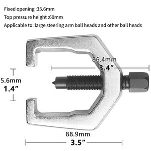 Séparateur <span class=keywords><strong>de</strong></span> joint à rotule 5pc et ensemble <span class=keywords><strong>d</strong></span>'outils <span class=keywords><strong>de</strong></span> retrait <span class=keywords><strong>d</strong></span>'extrémité <span class=keywords><strong>de</strong></span> <span class=keywords><strong>biellette</strong></span> avec <span class=keywords><strong>extracteur</strong></span> et séparateur - Product Image 3