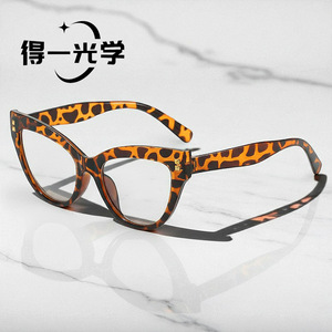 Montures de lunettes œil-de-chat, monture intégrale, verres PC, protection anti-lumière bleue, unisexe - Product Image 2
