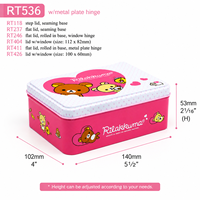 Boîte rectangulaire en fer blanc de qualité alimentaire pour biscuits, bonbons, chocolat, pain, emballage cadeau personnalisé, sucre