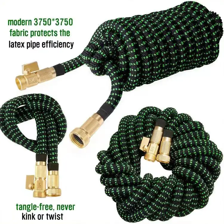 3 Layer Natural Latex Expandable Garden Hose High Quality Magic Garden Hose Expandable 30ft 50ft 75ft 100ft