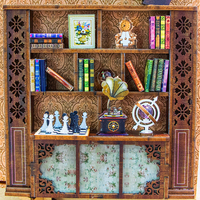 Nuevo Producto 2025: Hongda Book Nook M2513, Biblioteca Mágica con Luz LED, Book Nook para Librerías, Manualidades y Aficiones