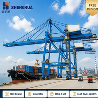 Grue de quai à commande PLC Shenghua STS pour conteneurs ultra-grands, équipement portuaire