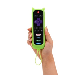 Geschikt Voor Tcl Roku Afstandsbediening Siliconen <span class=keywords><strong>Set</strong></span> Kat Oren Met Touw Algemene Verdikte Anti-Val Lichtgevende Kleur Beschermhoes - Product Image 1