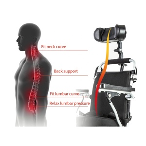 KSH-01 Reposacabezas Desmontables para Silla de Ruedas, Accesorios para Silla de Ruedas Reclinable, Repuestos para Silla de Ruedas para Personas con Discapacidad - Product Image 2