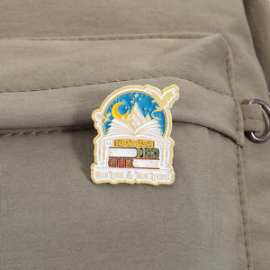 Exquisitos Accesorios de Vestir Versátiles en Libros de Conocimiento, Collares, Broches, <span class=keywords><strong>Pasatiempos</strong></span> de Lectura, Insignias Metálicas y Pines - Product Image 3