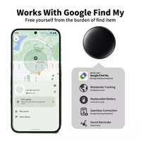 듀얼 시스템 MFI Find My 스마트 태그 GPS 에어태그 트래커 안드로이드 키 파인더 (지갑, 가방, 카드용) 구글 Find Hub 로케이터