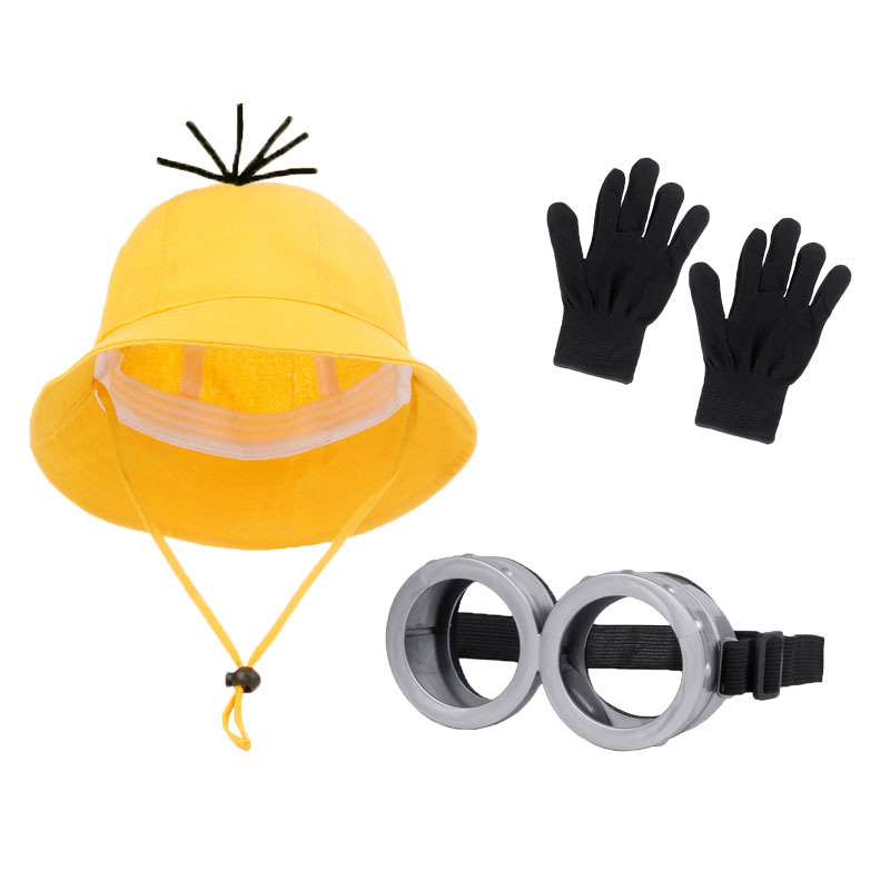 Little Yellow Dress-Up Bucket Hat Cosplay Props for Parent-Child Spring Summer Sunshade Halloween Performance Children's Hat