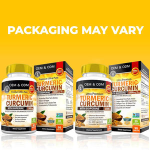 Oem 1500Mg Curcuminoid Natuurlijke Kurkuma Extract <span class=keywords><strong>Capsules</strong></span> Pure Niet-Gmo Veganistische Curcumine Extract Poeder Biologische Kurkuma <span class=keywords><strong>Capsules</strong></span> - Product Image 3