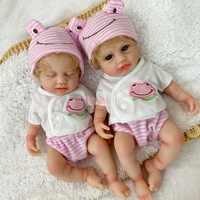 Poupées Reborn de 12 pouces, différentes coiffures, poupées en silicone réalistes, poupées nouveau-nés, cadeau de Noël idéal