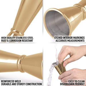 Jigger en acier inoxydable 304, tasse à mesurer <span class=keywords><strong>pour</strong></span> cocktails, design japonais, doseur de cuisine, accessoires de bar <span class=keywords><strong>pour</strong></span> <span class=keywords><strong>barman</strong></span> - Product Image 4