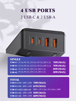 LDNIO A4808Q QC3.0 Pengisian Daya Cepat untuk Laptop Layar LED PD 70W Pengisi Daya Desktop Pengisi Daya Ponsel Adaptor