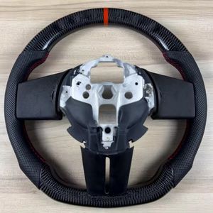 Volante Deportivo de Fibra de Carbono Real para <span class=keywords><strong>Ford</strong></span> <span class=keywords><strong>Mustang</strong></span> GT 2005 2006 <span class=keywords><strong>2007</strong></span> 2008 2009, Cuero Perforado de Alta Calidad, Estilo Personalizado - Product Image 3