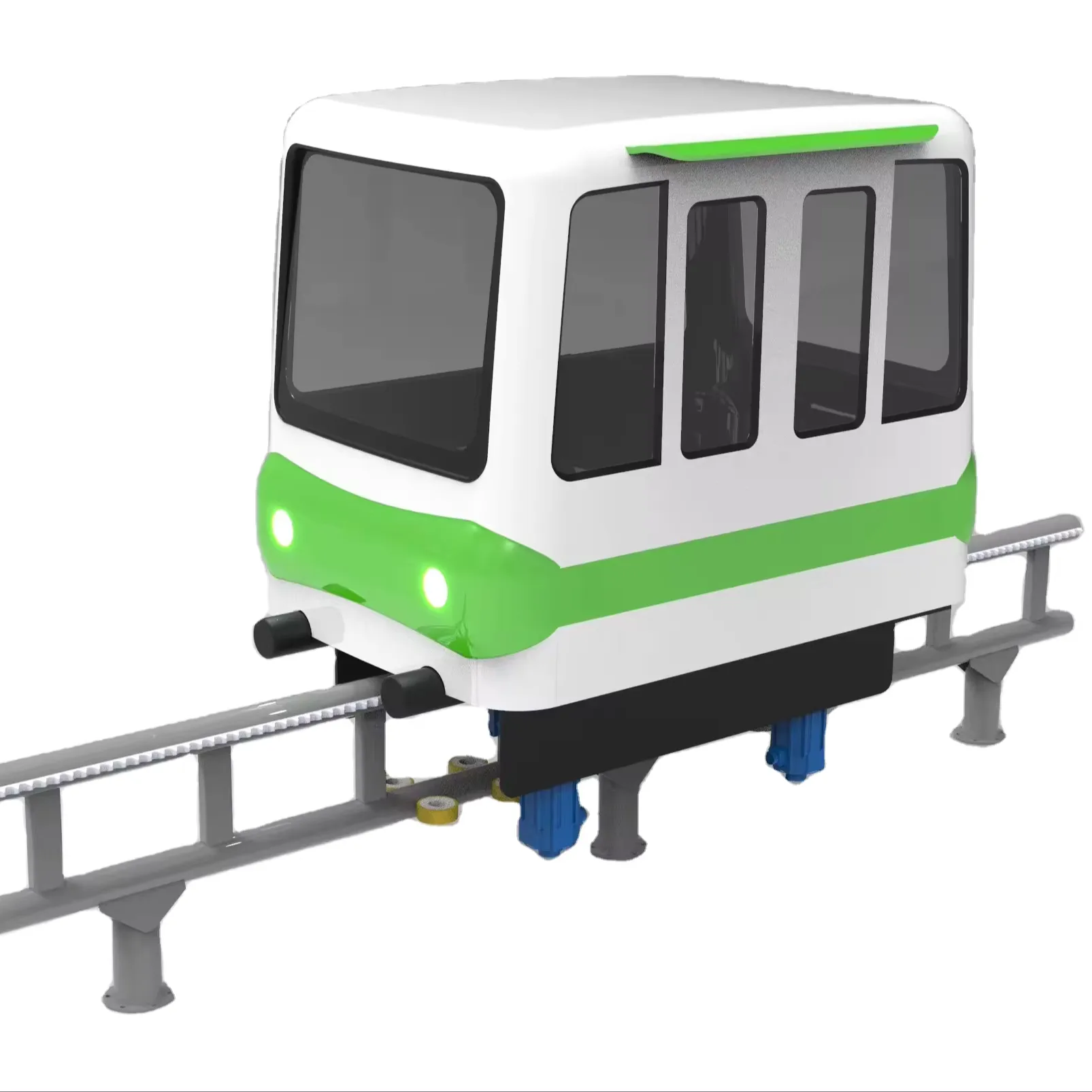 Electric Train Tourist Amusement Park Monorail Train Sightseeing Train With Mono Track