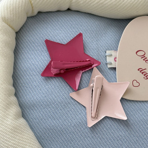 Glitter Small Gold Alloy Hair <b>Clip</b> Set 4cm No Crease Heart Star <b>Bow</b> Hair Accessories for Girls Women Wholesale - Product Image 2