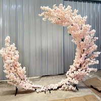 Arche de mariage en fleurs artificielles, arbre artificiel, arche de cerisier, décoration de mariage, toile de fond, arche de cerisier en soie pour scène événementielle