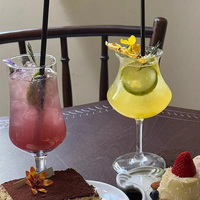 Hurricane Tasting Rechte Bamboe-vormige Cocktailglas Kristallen Kelk Cocktail champagne Bier Whisky Wijn Glazen voor de bar