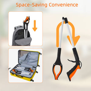 工业级铝制 32 英寸可折叠抓取工具 360 度旋转钳口 磁性尖头 3 年保修 垃圾拾取器 - Product Image 5