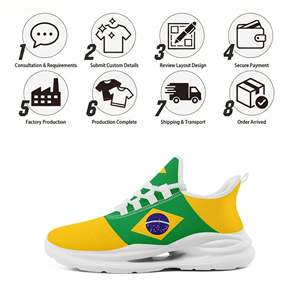 Chaussures de sport personnalisées en gros <span class=keywords><strong>avec</strong></span> nom d'équipe, série OEM ODM, impression à la demande, logo personnalisé, baskets respirantes FN079-26027049-2 - Product Image 4