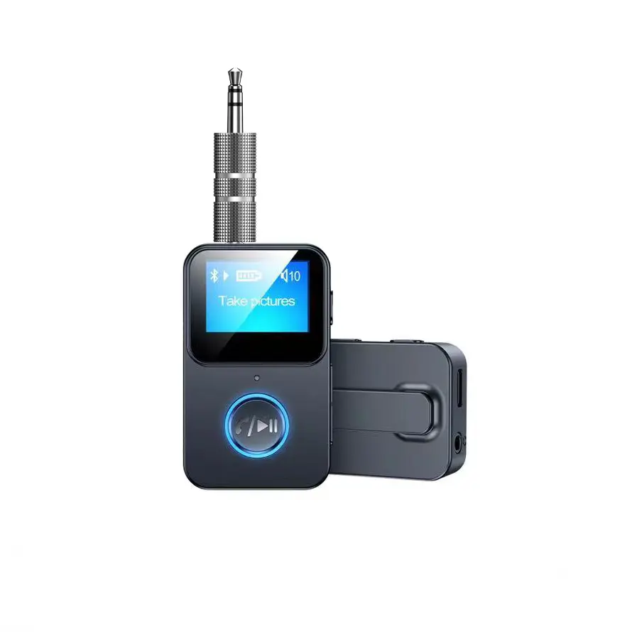 Receptor de áudio sem fio, 3.5mm bt 5.0 para carro/alto-falante/fone de ouvido