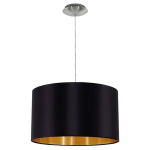 Factory Wholesale <strong>Black</strong> Pendant <strong>Light</strong> <strong>Shade</strong>, Led Lamp Cover for Indoor Decor,customized Luxury Fabric Lamp <strong>Shades</strong> - Product Image 1
