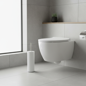 Porta scopino per WC in plastica MSV «Inagua» bianco - Product Image 3
