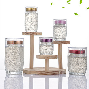 Vente chaude Bouteille en verre vide personnalisée avec logo 50ml-360ml Pot de stockage en verre <span class=keywords><strong>pour</strong></span> nid d'oiseau, miel, confiture, colle à <span class=keywords><strong>poisson</strong></span> avec couvercles - Product Image 3