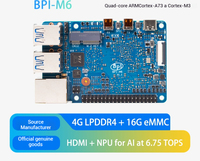 Carte de développement Banana Pi BPI-M6 avec puce DeepBud Semiconductor VS680 compatible avec les systèmes d'exploitation Linux et Android