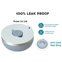Boîte à bento ODM OEM en acier inoxydable bol à salade isolé sous vide passe au lave-vaisselle et au micro-ondes sans BPA avec couvercle en plastique