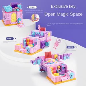 Mini maison de jeu pour enfants avec éclairage varié, musique, jeu d'imitation et jouets préscolaires - Product Image 3