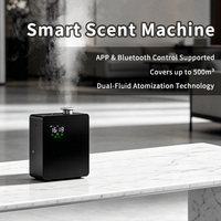 Diffuseur d'aromathérapie intelligent à deux fluides en métal, contrôle par application, sans eau, couverture 500m, capacité 200ml, silencieux 35 dB