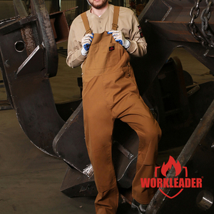 Factory Supply Industrial Workwear Men Safety Canvas Basic Style Men Workwear Bib Pants - Product Image 1
