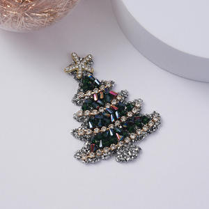 Broche <span class=keywords><strong>de</strong></span> Árbol <span class=keywords><strong>de</strong></span> Navidad con Pedrería 3D, <span class=keywords><strong>de</strong></span> Alta Calidad, Exquisito, para Abrigos - Product Image 3