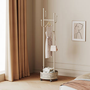 Moderno nórdico ligero de lujo muebles para el hogar dormitorio montado en el suelo estante para ropa desmontable abrigo estante colgante sala de estar de almacenamiento - Product Image 1