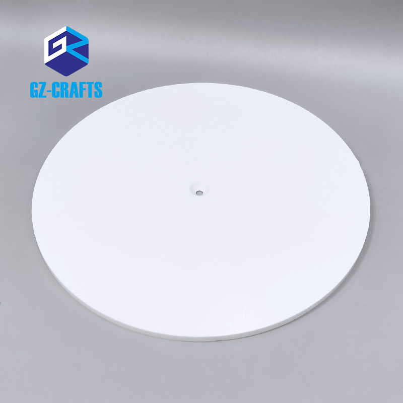 Laser Cut Acrylic Circle Disc White Acrylic Round Disc With Middle Hole ...