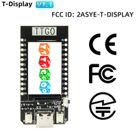LILYGO TTGO t-display ESP32 modul Bluetooth, papan pengembangan LCD WiFi daya rendah 1.14 inci warna penuh IPS ESP32