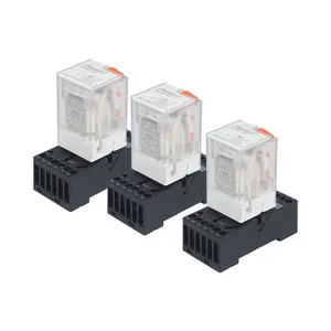 ASIAON 3z触点11引脚10A DC 5V 12V 24V 220V VDC继电器-高质量和高性价比