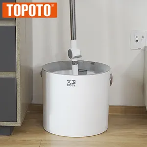 أفضل مبيعات TOPOTO طقم ممسحة دوارة 360 درجة مجموعة ممسحة وبلد للمرحاض للمنزل