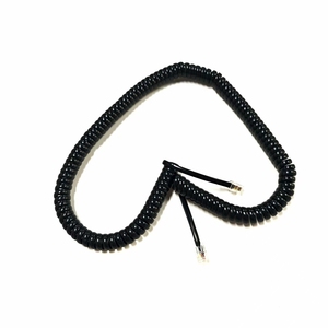 Cordon téléphonique spiralé universel de 3 mètres RJ9 RJ10 RJ11 RJ12 pour combiné de <span class=keywords><strong>téléphone</strong></span> fixe et téléphones de bureau - Product Image 4