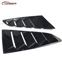 Couvre-vitre de voiture Carbon Look Exetrior Latéral de fenêtre arrière de voiture Accessoires de voiture pour Ford Mustang 2015- 2018