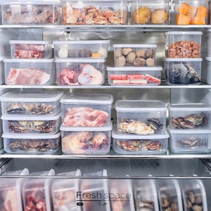Eco-Friendly Reusable <b>Kitchen</b> Organizer <b>Storage</b> <b>Box</b> Food Grade Safety Material Lids Durable Rectangular for Home Use for Cereal - Product Image 2