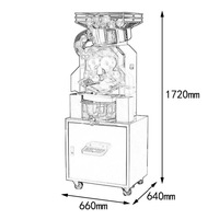 Presse-agrumes à orange en acier inoxydable Presse-agrumes à grenade commercial Utilisé pour les supermarchés