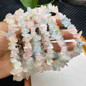 Bracelet <span class=keywords><strong>Morgan</strong></span> naturel à puce irrégulière en gros Bracelets <span class=keywords><strong>de</strong></span> pierres précieuses en cristal <span class=keywords><strong>de</strong></span> gravier <span class=keywords><strong>de</strong></span> guérison pour femmes et filles - Product Image 4