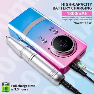 Lime à <span class=keywords><strong>ongles</strong></span> professionnelle 45000 tr/min, perceuse à <span class=keywords><strong>ongles</strong></span> électrique rechargeable, faible bruit, lime à <span class=keywords><strong>ongles</strong></span> <span class=keywords><strong>pour</strong></span> manucure, outil de salon - Product Image 2