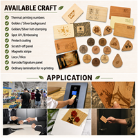 Holz-Schlüsselkarte 13,56MHz Smart Wood Hotel-Schlüsselkarte mit Seidenlogo-Aufdruck und NFC 213 Chip Hotelkarte