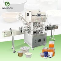 Máquina automática de sellado de cubos de vidrio, bandejas, film MAP, rollos de tubos, botellas dobles, tarros y papel de aluminio con corte de rollo