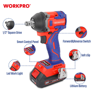 WORKPRO 20V Brushless Impact Wrench 1/2"(12.7mm) Automotive Cordless <b>Power</b> <b>Tool</b> 400Nm. High Torque Wireless Impact Wrench - Product Image 1